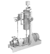 Conventional mechanically sealed centrifugal pump with pressurized sealing system.